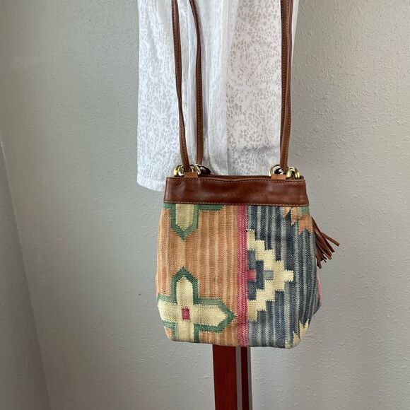 Unique Woven Fabric Boho Shoulder Bag - Picture 6 of 9